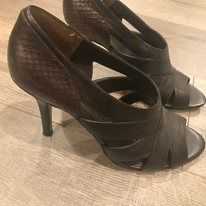 Tahari open toe heels